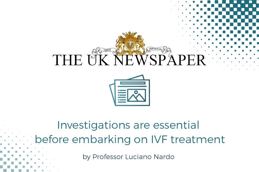 Investigations are essential before embarking on IVF treatment