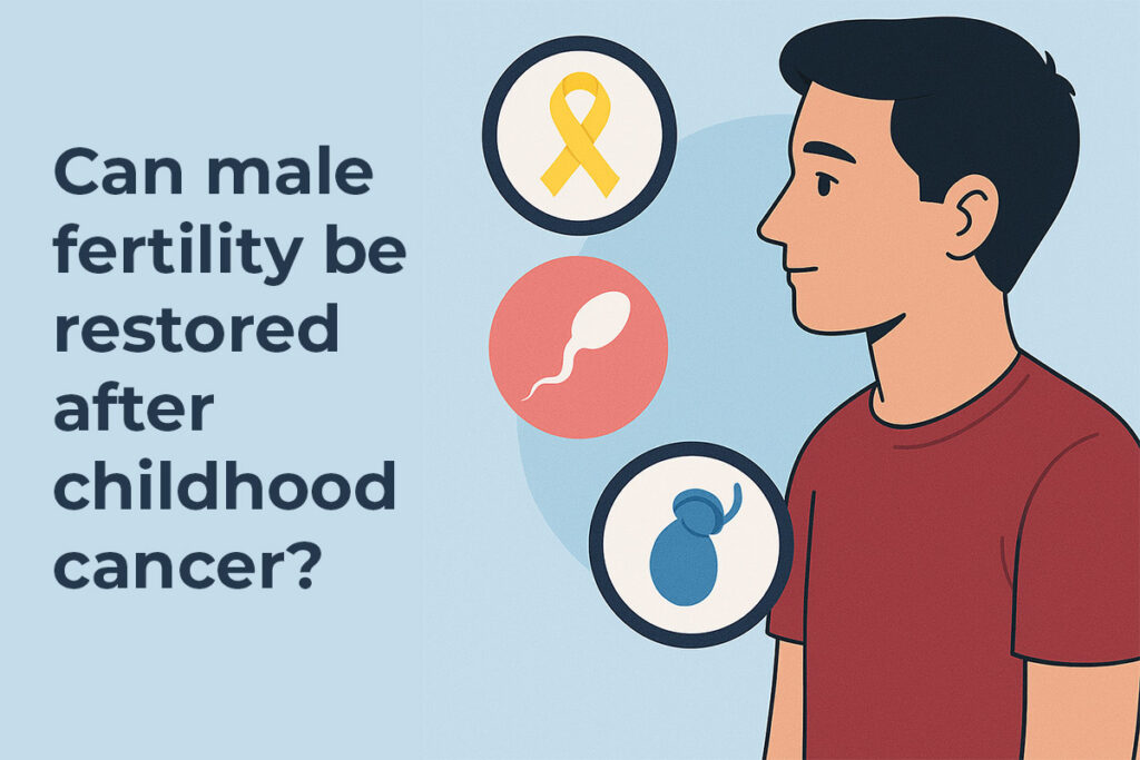 Can male fertility be restored after childhood cancer?